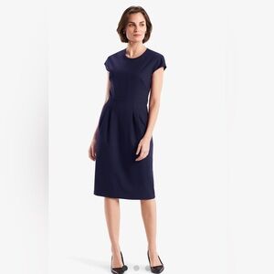 MM Lafleur Elegant Navy Blue Dress